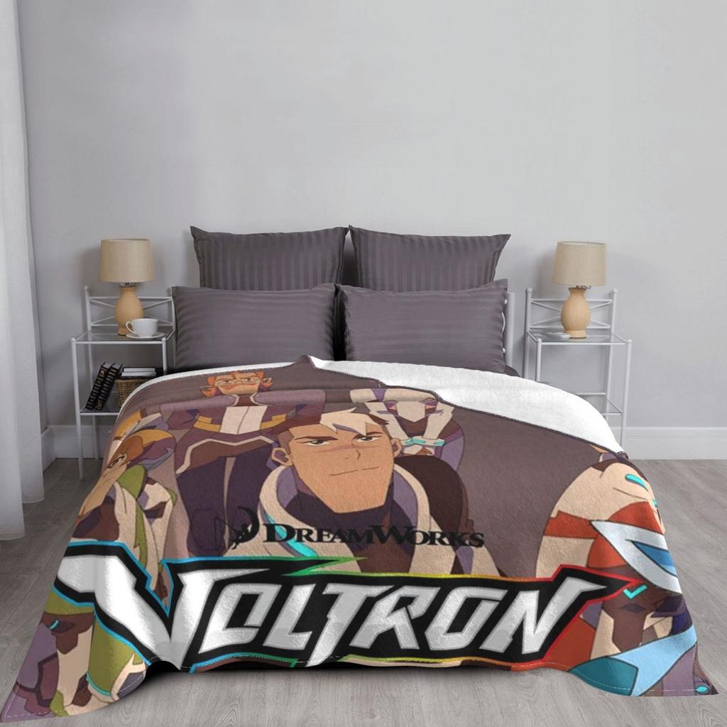 Фланелевые одеяла Voltron: Легендарный Защитник, Анимационный Воин, Забавное покрывало для дома 125*100 см
