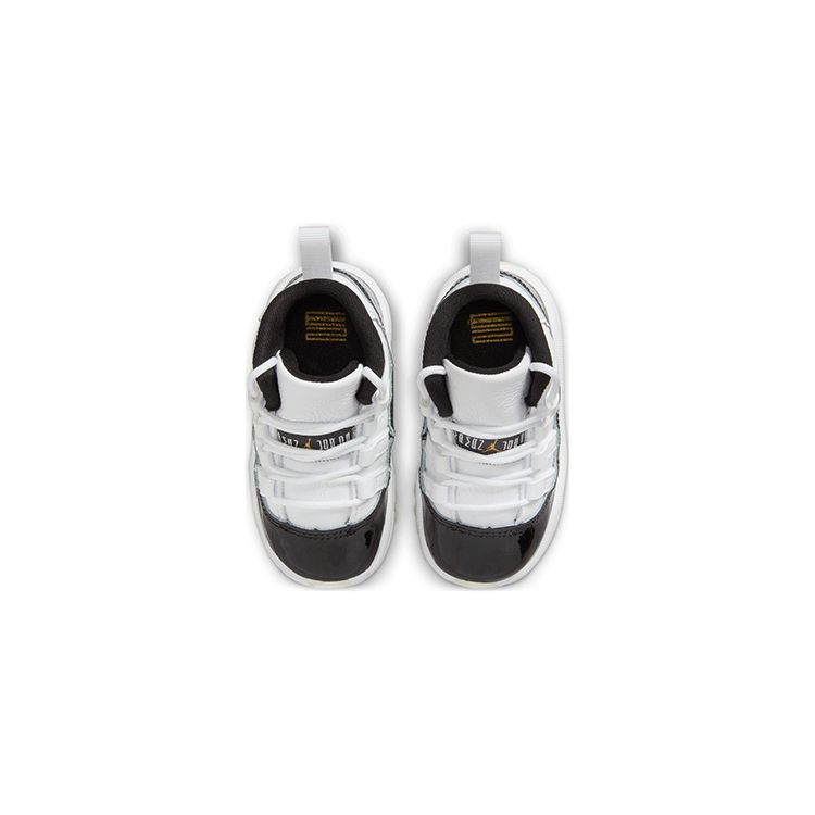 Детские кроссовки Air Jordan 11 Retro TD Gratitude / Defining Moments Белый Черный Металлик-Золото 378040-170