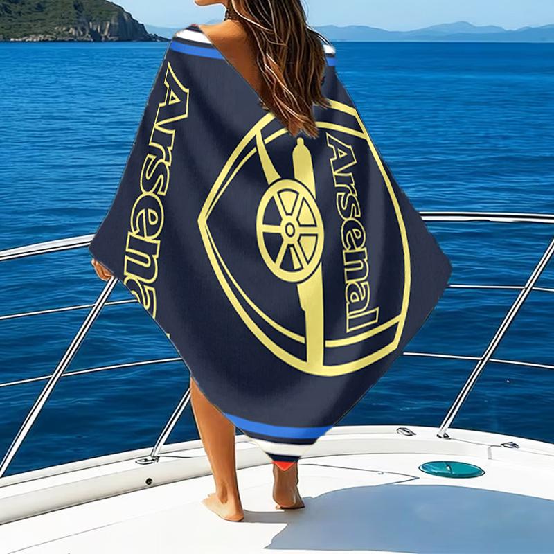 1pc A-Arsenal10 Beach Towel, Beach and Seaside Swimming Pool Equipment, Fashion Pattern, Rectangular, Travel Essentials