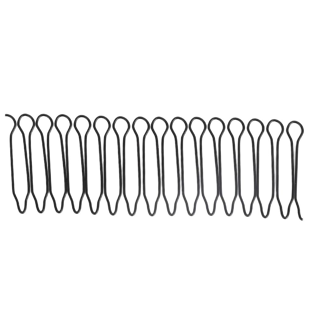 Airshi U Shape Hair Finishing Fixer Comb, 9pcs Elastic Rust Proof Flexible Hair Finishing Combs for Universal Use for Women