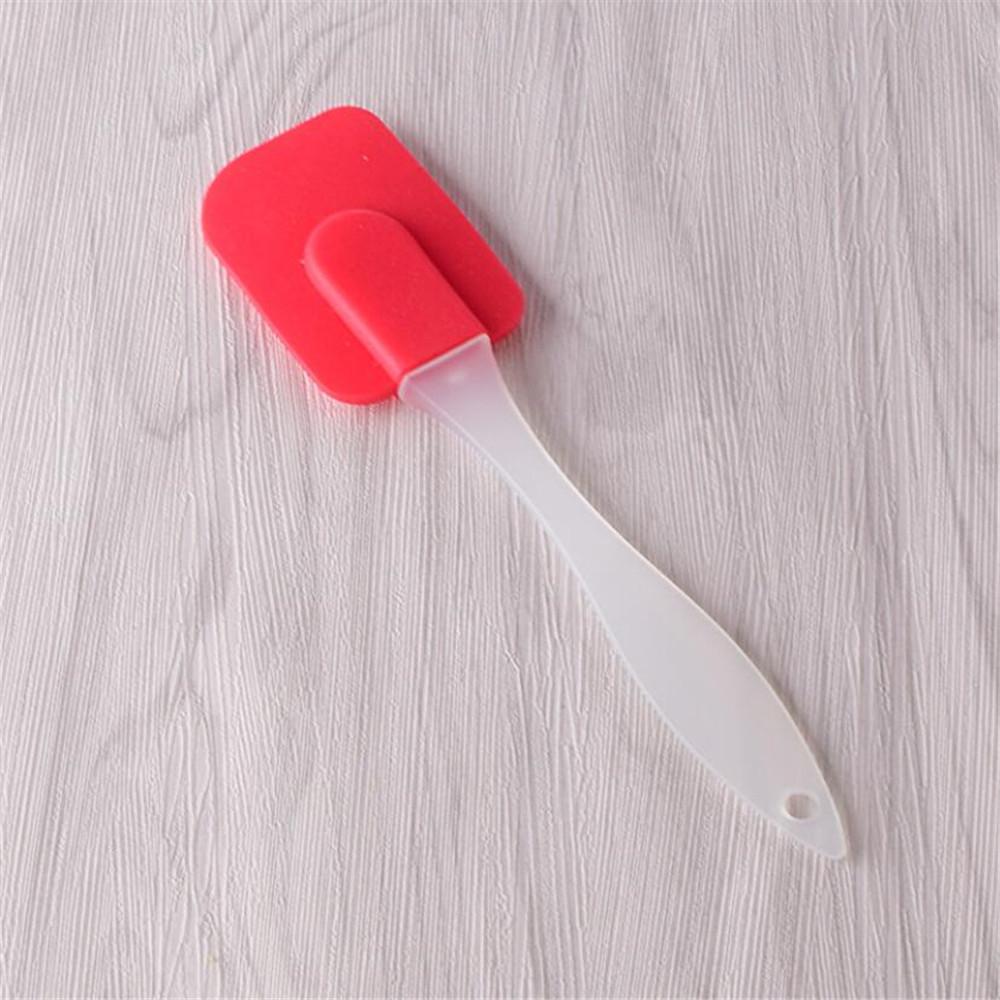 2PCS Silicone Spatula Barbeque Brush Set Cooking Utensil Tool Kit Heat Resistant BBQ Oil Condiment Brushes Cake Cream Scraper