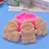 3Pcs Christmas Series Silicone Mold Santa Clauses Baking Tools Festive Handmade Fondant/Cake Mould for Baking Lovers
