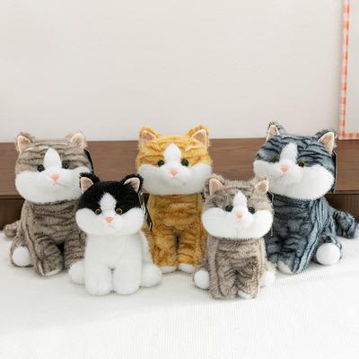 Оригинальная милая плюшевая игрушка-кукла в виде кошки, послушный маленький мяу, дарит девочке подарок на день рождения, чтобы успокоить куклу