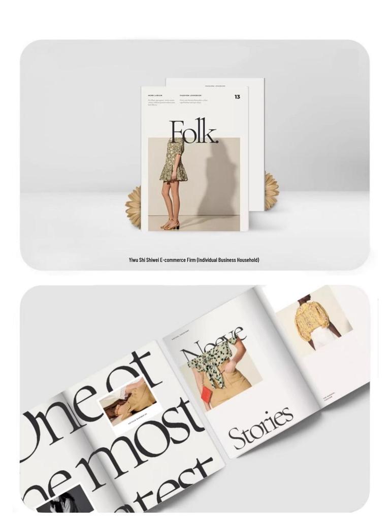 Блокнот в английском стиле: Обложка модного журнала и реквизит для макета сцены