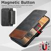 SUTENI Q-06 For iPhone 17 Pro Max Case Color Splicing Magnetic Detachable Leather Phone Cover
