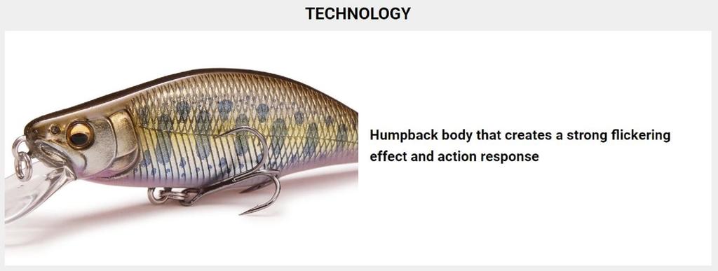 Megabass Тонущая приманка GH 51 Humpback FS M Kinore (4383)