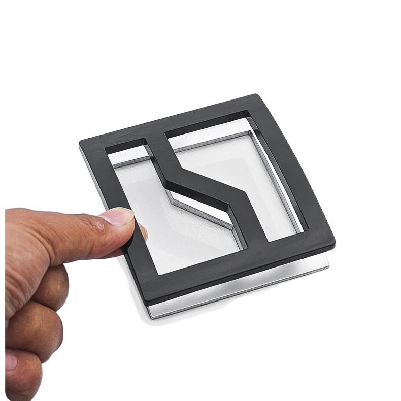 Blackened Zeekr 9X Front/Rear Logo Cover - Metal Protection & Decorative Car Accessory