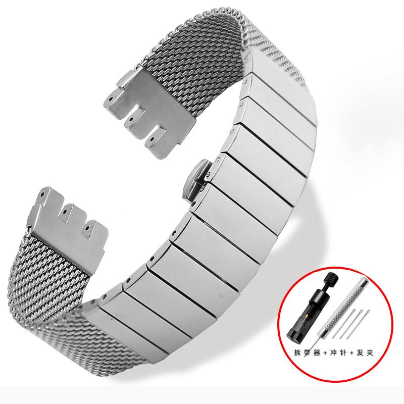 Для Swatch IRONY YAS112 /YGS749 Мужские часы с плетеным сетчатым ремешком из нержавеющей стали, цепочка для часов, серия YIS YVS, металлический ремешок для часов 17 мм 19 мм 20 мм 21 мм
