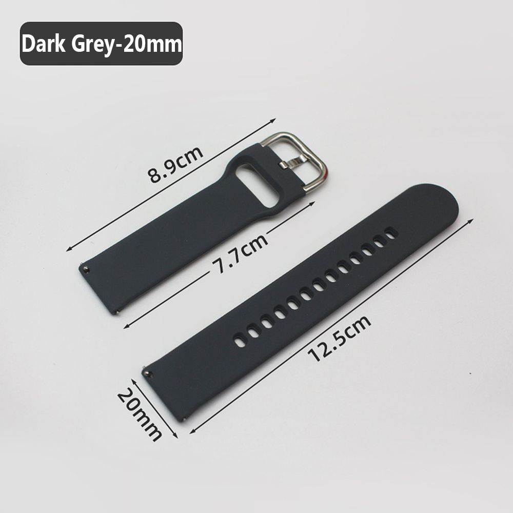20 мм 22 мм Быстросъемный силиконовый универсальный ремешок для часов с браслетом и стальной пряжкой
