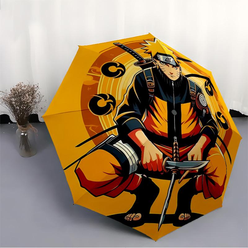 1PC Print Personality Umbrella, Featuring Automatic Folding, And Shielding. This Sturdy And Durable Umbrella with Eight Ribs Is Convenient for Outdoor