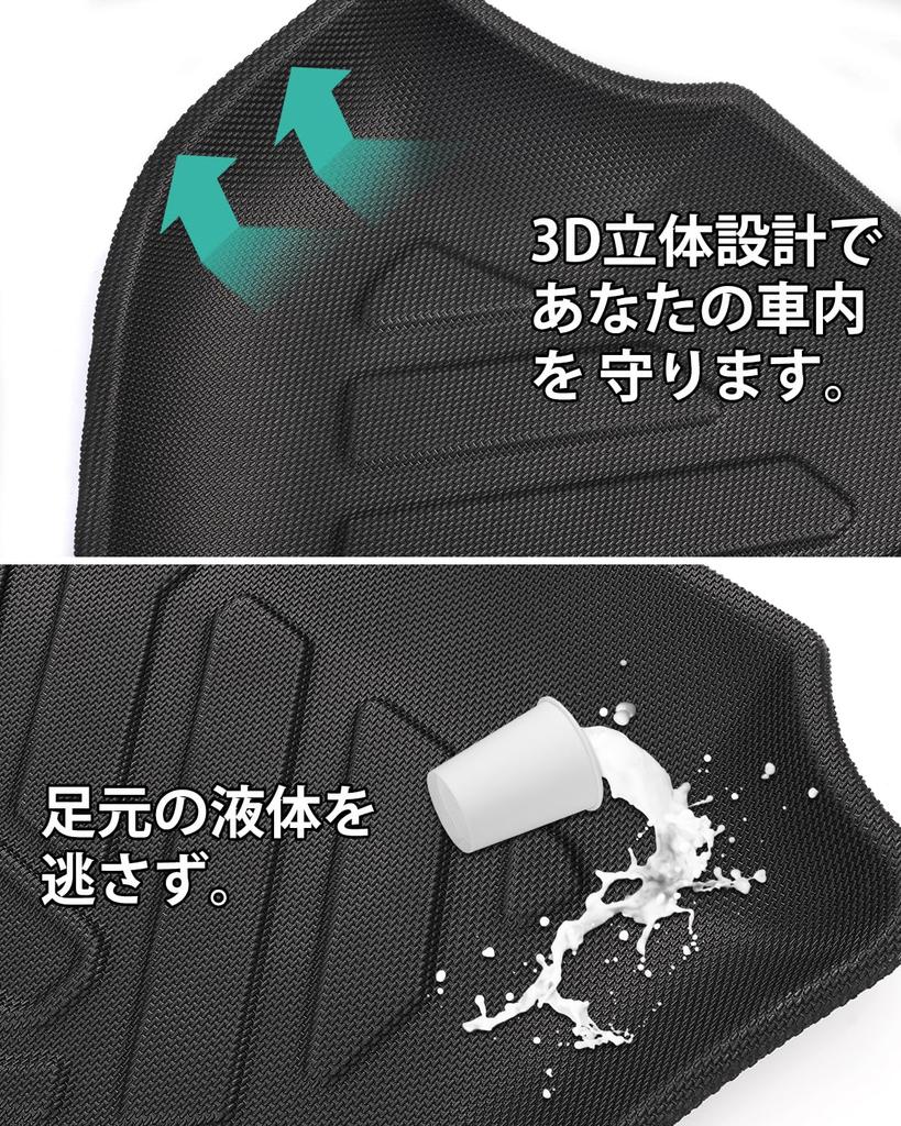 Mixsuper Honda 3D Luggage Trunk Compatible with November 3D Molded Cargo Made of TPE Luggage Easy Set N-ONE JG3/JG4 Mat/Tray Mat, 2020-Present Models,