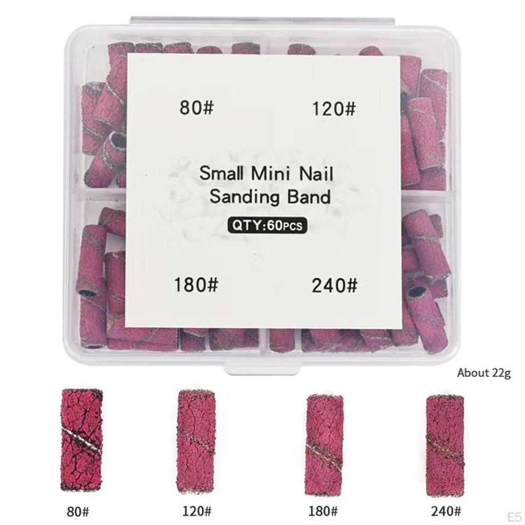 60 шлифовальных лент для профессионального маникюрного оборудования с подшипниками 3 мм