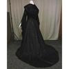 Women's Medieval Cosplay Wedding Dress with Hooded Design - 4 Colors Available