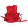Pet Front Backpack Hands Free Adjustable Breathable Portable Dog Backpack Carrier for Walking Hiking Bicycles Red S
