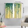 2 шт., шторы с 2D-печатью, узор «Зеленый каскад», тканый полиэстер (без стержня) Украшения для интерьера Ldeal для дома и офиса