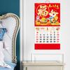 2026 Китайский Новый год Календарь Год Лошади Настенный календарь Лунный месячный календарь для китайского дома, ресторана, офиса, школы, настенный декор