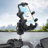 Mobile Phone Stand with Shock Absorber Handlebar Side Mirror Stand Anti-Theft