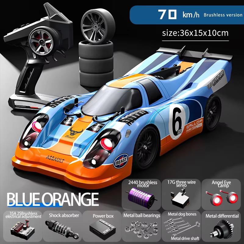 SG918MAX 1:16 4WD RC Car 70KM/H Бесщеточный двигатель 2.4G Дистанционное управление Машины Высокоскоростной внедорожный автомобиль для скалолазания со светодиодной подсветкой Игрушка Подарок для детей