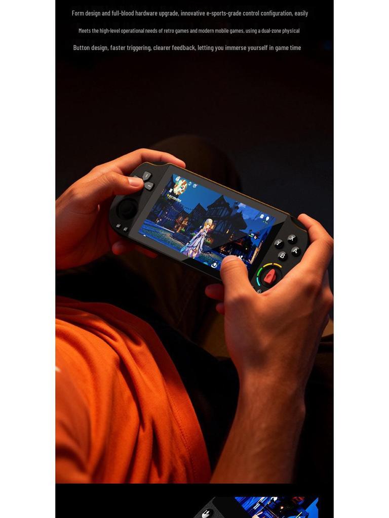 5-дюймовая портативная ретро-игровая консоль на Android с FHD-экраном, джойстиком PSP и Wi-Fi