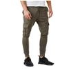 Men's Casual Athletic Fitness Trousers Workwear Pocket Casual Pants Fashion Drawstring Trousers