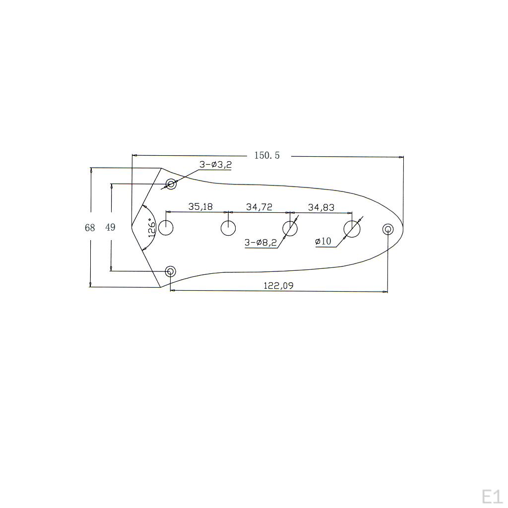 Charged 3 Band Control Circuit Board for JB Electric Bass