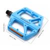 Double DU Bearing Nylon Bicycle Pedals with Reflector Mountain Road Bike Flat Pedals Bicycle Platform Pedals Bike Accessories