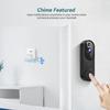 Беспроводная камера-видеодомофон с Wi-Fi, двусторонней аудиосвязью, функцией обнаружения движения на основе искусственного интеллекта, ночным видением и облачным хранилищем, только 2,4G Wi-Fi