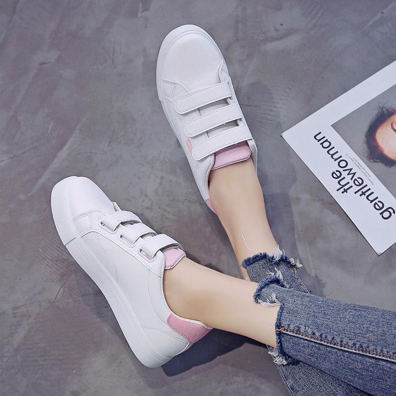 Autumn Woman Shoes New Woman Leather Shoes Ladies Breathable Cute Heart Flats Casual Shoes White Sneakers New In