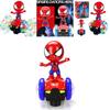 Красочный вращающийся на 360 градусов трюковой самокат Человек-паук со светом и музыкой для детского веселья