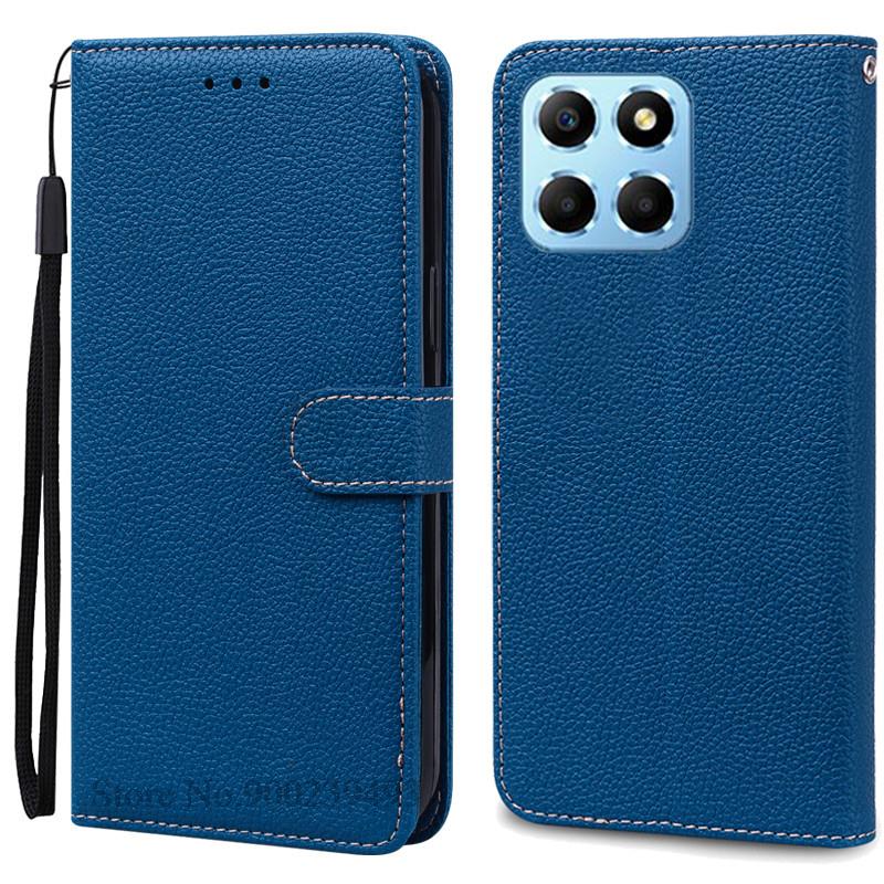 For Honor X6 Case Huawei Honor X6 2022 Cover Silicone Wallet Flip Leather Case For Honor X6 VNE-LX1 VNE-LX2 Phone Case Fundas