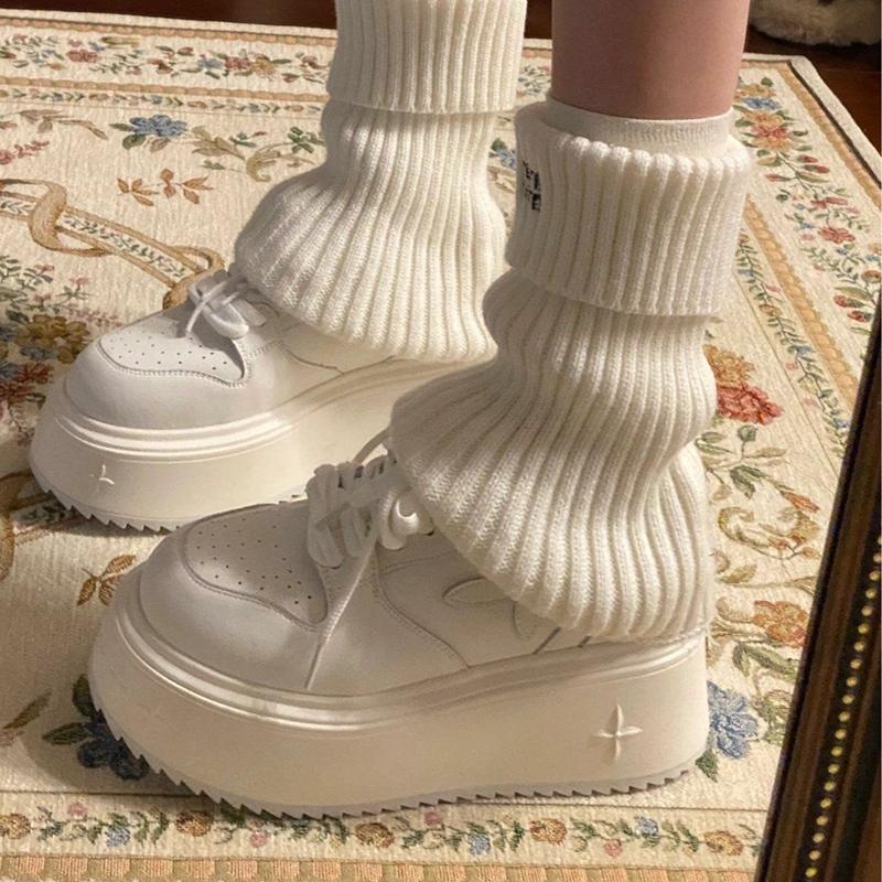 Женские кроссовки Весна Осень Модные Повседневные Туфли на Толстой Подошве Удобная Платформа Женщины