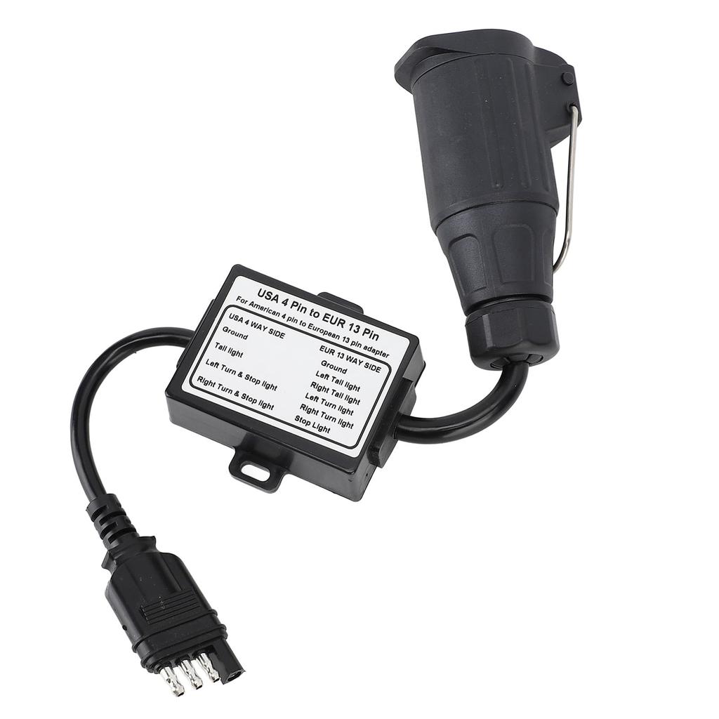 to  Trailer Converter Charging Function 4 Pin Socket to  13 Pin Plug for RV Caravan Boat