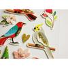 Glitter Embossed Stickers - Tropical Birds
