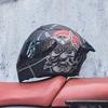 Orz motorcycle helmet peel-off helmet double lens big tail locomotive racing helmet running helmet men and women keep warm in winter