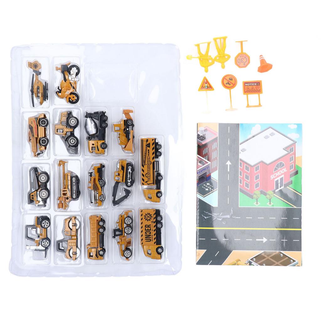 Набор моделей инженерных машин из сплава, реалистичная модель инженерной строительной машины для детей