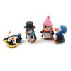4pcs/set DIY Crafts Mini Winter Penguin Miniature Figurine Christmas Figures For Fairy Garden Gnomes Moss Terrariums Decoration