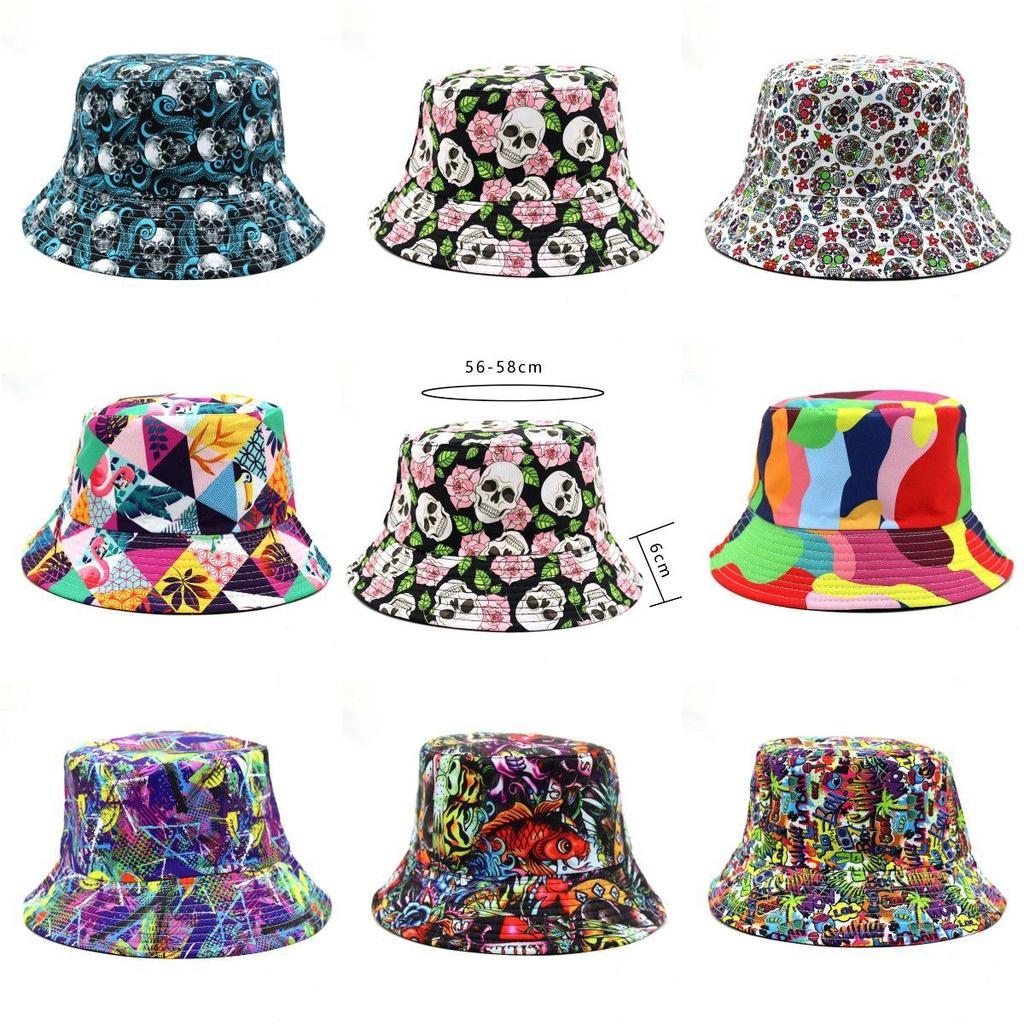 Панама с принтом черепа, красочная панама-рыбацкая шляпа, солнцезащитная шляпа для взрослых для занятий спортом на открытом воздухе