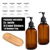 500ML Hotel Shampoo and Shower Gel Separate Bottle Refillable Wall Mounted Hand Sanitizer Box Manual Soap Dispensers