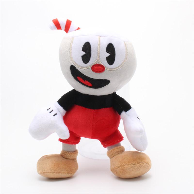25Cm Adventure Game Cuphead Plush Toy Mugman The Devil Legendary Chalice Plush Dolls Toys For Children Gifts