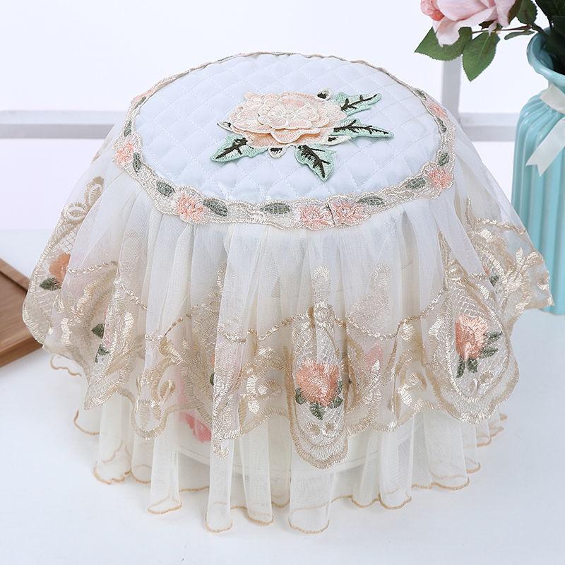 Круглая пасторальная крышка для рисоварки Полотенце Крышка для рисоварки Полотенце Крышка для электрической плиты Многофункциональный чехол Полотенце Кружевной пылезащитный чехол для электроприбора