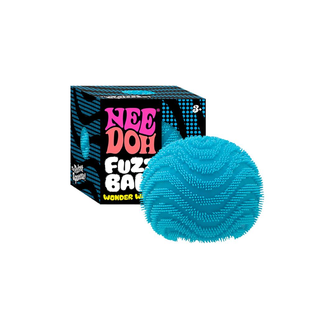 Мячик NeeDoh Fuzz Ball Wonder Waves, Сенсорный антистрессовый фиджет-инструмент, Сенсорный куб для стола, Игрушки-сжималки для концентрации и снятия тревоги