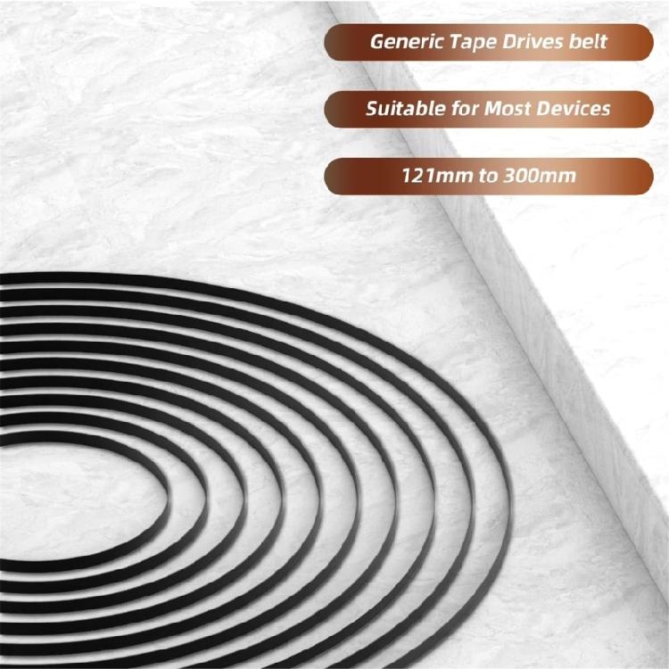 10 шт. Пассик для проигрывателя виниловых пластинок Замена пассика Резиновый плоский приводной ремень Ремонт пассика проигрывателя 190-471 мм