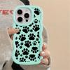 Милый Чехол для Телефона с Отпечатками Лапок Животных Мягкий для iPhone 11 8 16 Pro Max 14 15 Plus 12 XR 17 Air 13