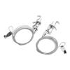 2pcs Adjustable Picture Hanging Wire with Hook 2m Length 33LBS Loading for Wall Picture Exhibition