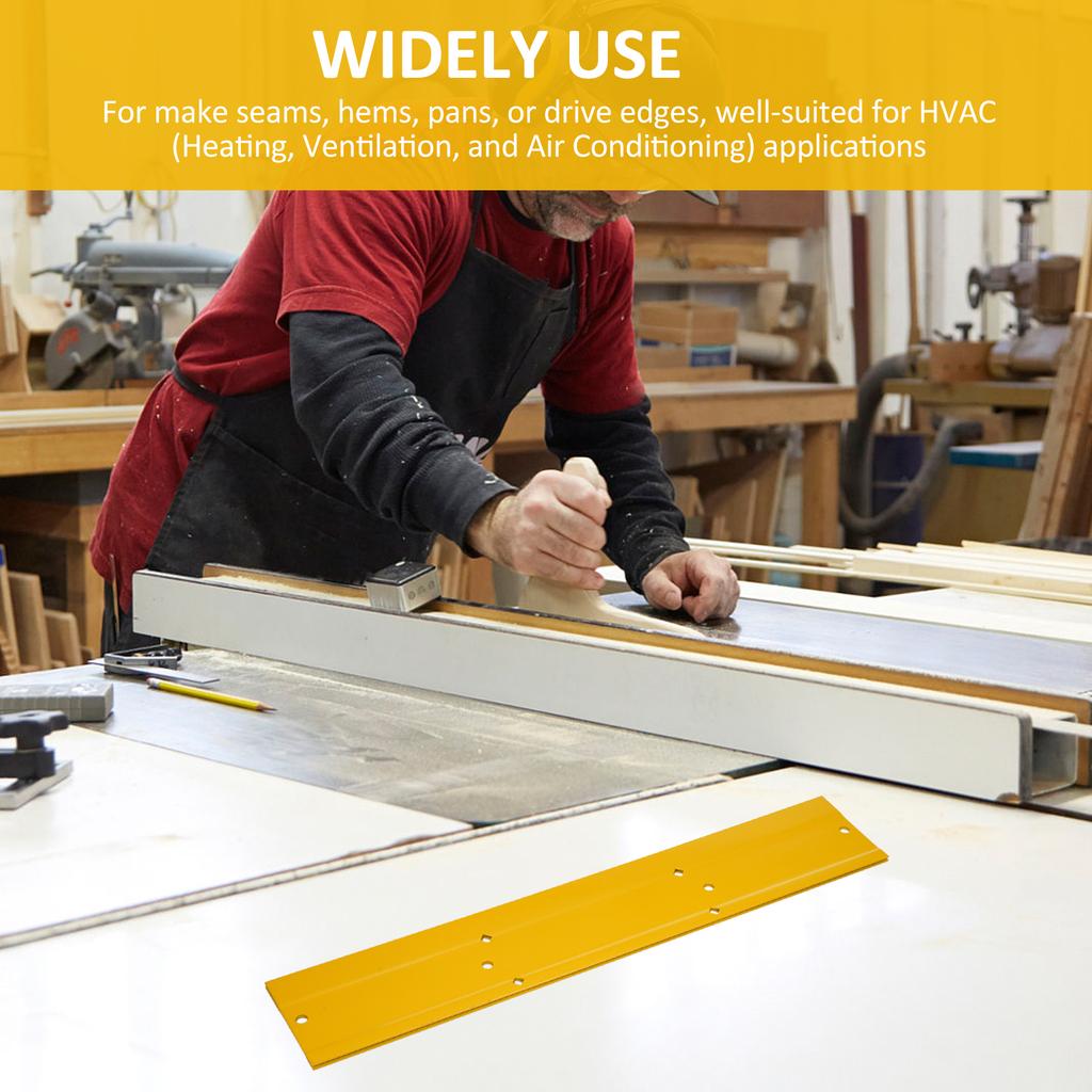 18-дюймовый гибочный станок для металла, прочный инструмент для гибки листового металла толщиной 16 калибра с прицельными отверстиями, для гибки воздуховодов HVAC и металлообработки