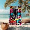 Christmas Gift Halloween Theme Bear Truck Coca Cola beach towel outdoor camping vacation swimming beach towel outdoor absorbent bath towel Y1
