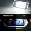 2 шт., белые 18SMD автомобильные светодиодные лампы освещения номерного знака, бусины для BMW Mini Cooper R56 R57 R58 R59, автомобильный источник света, без ошибок