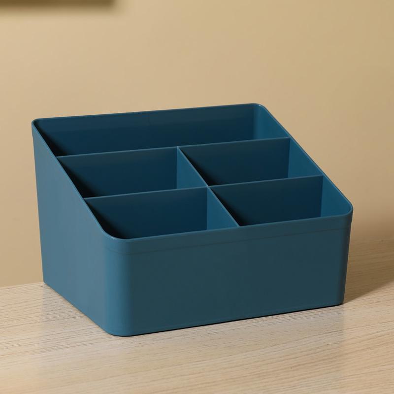 Модный настольный ящик для хранения вещей: 4-я сетка для косметики для общежития и 5-я сетка для разных предметов.