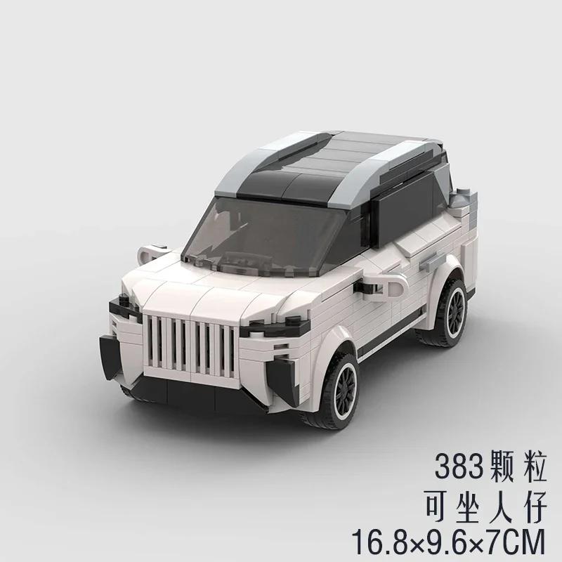 MOC Внедорожник Супер Гонки Внедорожник Модель Транспортного Средства Строительные Блоки Скорость Ралли Спорт Гонки Кирпичики Рождественский Подарок Город Техническая Игрушка