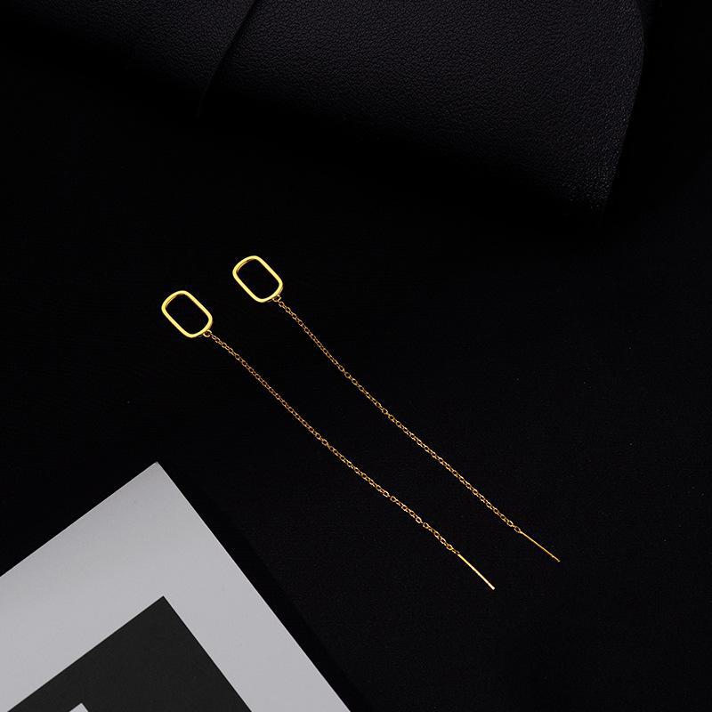 Серьги-кисточки Banyan Tree из стерлингового серебра 925 пробы, длинные, геометрические, для женщин - Новый стиль